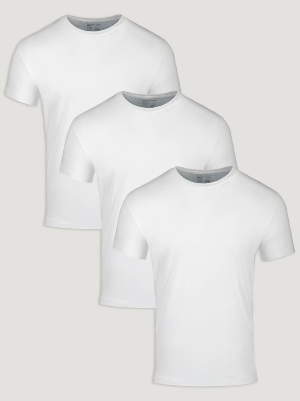 3-PACK FRESH CLEAN THREADS WHITE TEES Luxuriously soft T-Shirts
